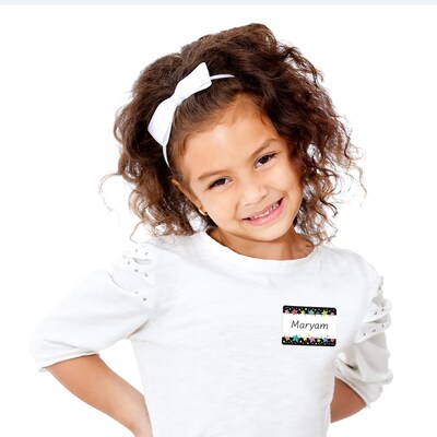Creative Teaching Press Star Bright Colorful Stars on Black Labels, 36/Pack, 6 Packs (CTP10942-6)
