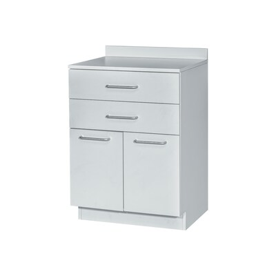 Viva Comfort 36"H x 24"W Exam Room Medical Cabine, 2-Drawers, Gray (ADIME902-24-GRY)
