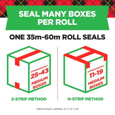 Scotch Tough Grip Packing Tape, 1.88" x 43.7 yds., Clear, 6/Pack (3500-40-6)