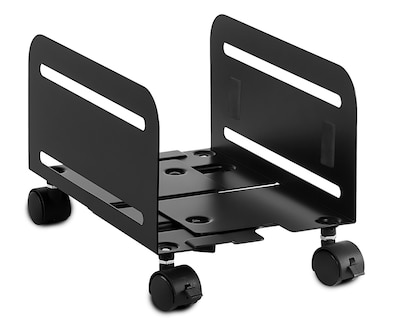 Mount-It! Metal CPU Stand with Four Casters, Black (MI-7153)