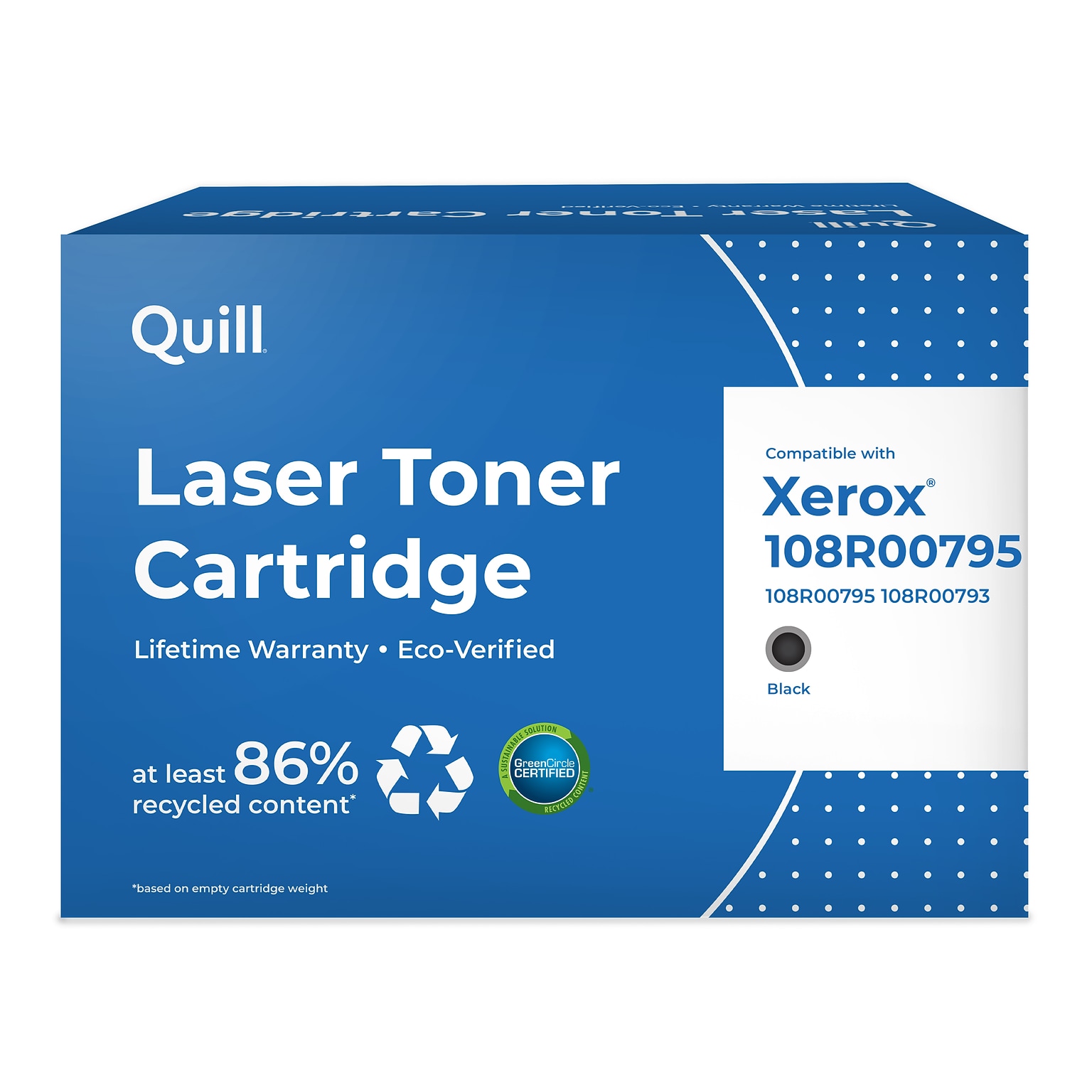Quill Brand High Yield Toner Cartridge Comparable to Xerox® 108R00795 Black (100% Satisfaction Guaranteed)