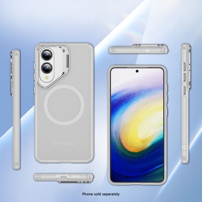 SaharaCase Venture Series Kickstand MagSafe Phone Case for Samsung Galaxy S25 Edge, Shock Absorbing, Clear (CP00827)