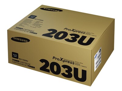 HP 203U Black Toner Cartridge for Samsung MLT-D203U (SU916), Samsung-branded printer supplies are now HP-branded