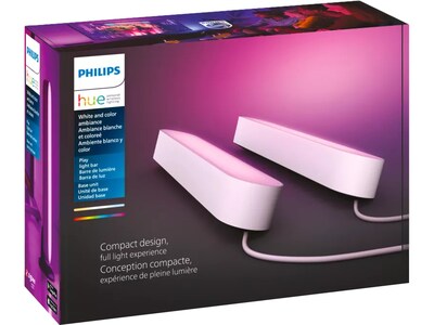 Philips Hue Play Smart 42W Equivalent Light Bar, White, 2/Pack  (7820231U7)