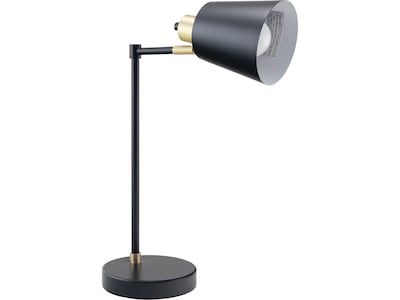 V-Light LED Desk Lamp, 19"H, Gold/Black Matte Metal (SV20106TH)
