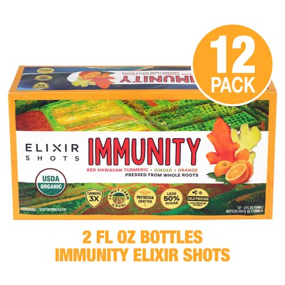 Elixir Immunity Shots, 2 oz., 12/Pack (220-02692)