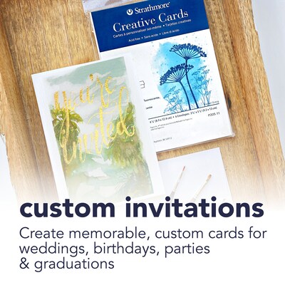 Strathmore Creative Cards & Envelopes, 4.875" x 3.5", White, 6/Sheets, 3/Bundle (STTP20511-3)