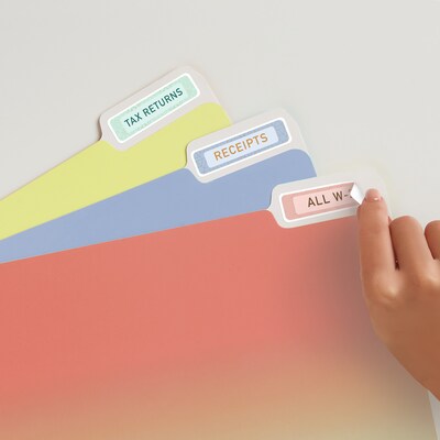 Avery Sure Feed Laser/Inkjet Extra Large File Folder Labels, 15/16" x 3-7/16", White, 450 Labels/Pack (8425)
