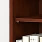 Bush Business Furniture Studio C 5 Shelf Bookcase with Doors, Hansen Cherry (STC015HC)