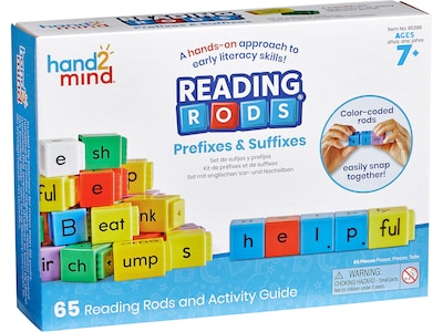 hand2mind Reading Rods Prefixes & Suffixes (95396)