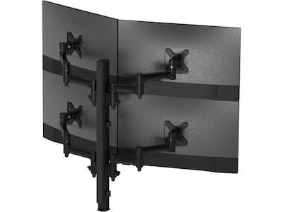 Atdec Adjustable Quad-Arm Monitor Mount, Up to 30" Monitor, Black (AWMS-4-4675-H-B)
