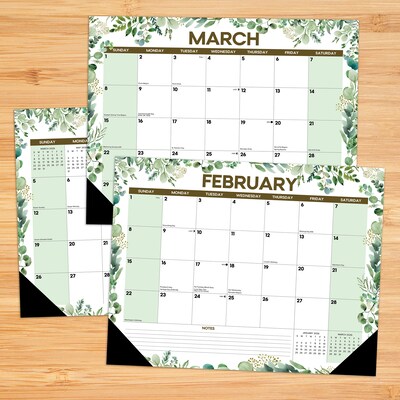 2026 Willow Creek Eucalyptus 22 x 17 Monthly Desk Pad Calendar (57223)