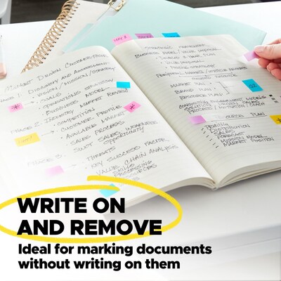 Post-it Tabs & Flags Combo Pack, 136/Pack (686-COMBO1)