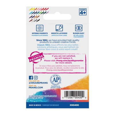 Prang Standard Crayons, Assorted Color, 24/Box (00400)