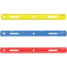 Westcott 12 Plastic Standard Ruler, Assorted Colors, Each (10526-001)