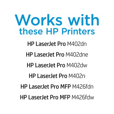 HP 26X Black High Yield Toner Cartridge, 2/Pack (CF226XD)