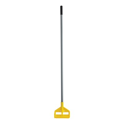 Rubbermaid 54" Fiberglass Wet Mop Handle, Gray/Yellow (FGH145000000)
