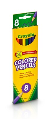Crayola Long Colored Pencils, Assorted Colors (68-4008)