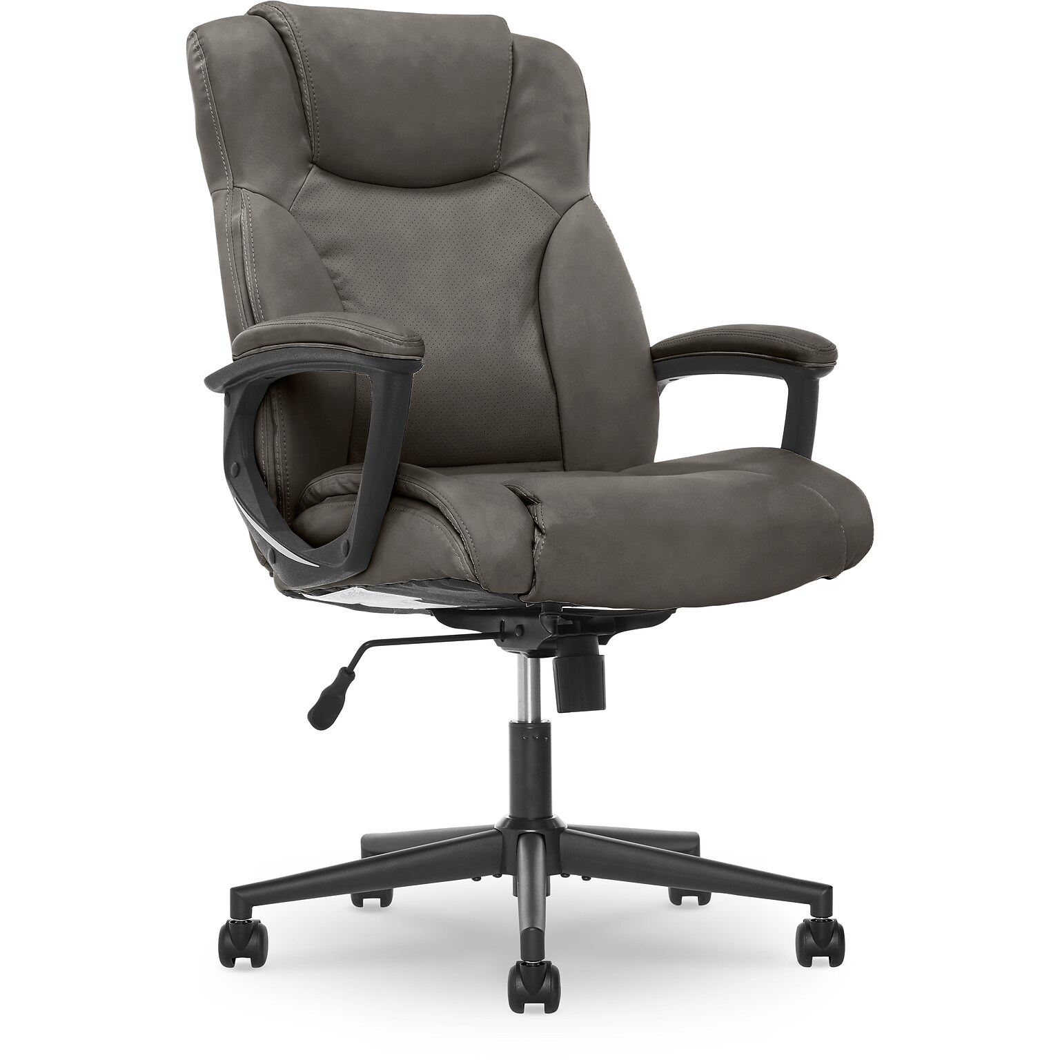 Serta Hannah II Bonded Leather Executive Chair, Gray (43672A)
