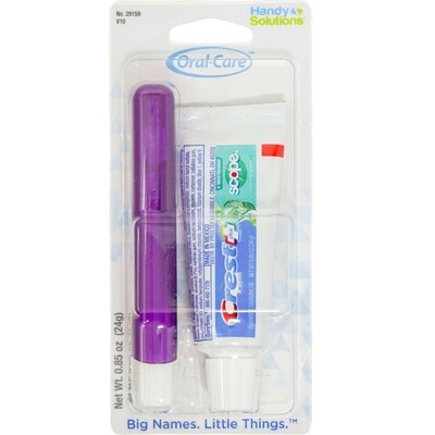Crest Complete 0.85oz Toothpaste Tube & Toothbrush Carded Kit, 6 Kits/Traypack, 18 Traypacks/Carton