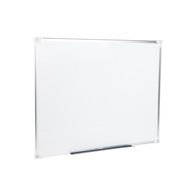 Mind Reader Dry-Erase Whiteboard Wall Mount With Eraser Marker Shelf, 36" x 48" (OFFBOARD-WHT)