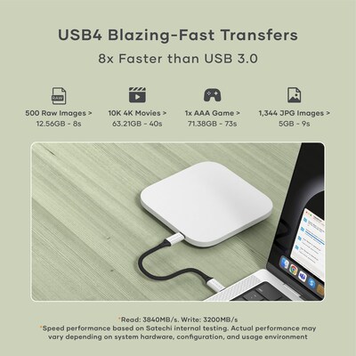 USB4 Slim NVMe SSD Enclosure