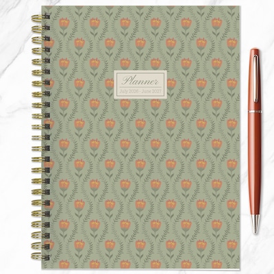 2026-2027 TF Publishing Green Forest 6.5" x 8" Weekly & Monthly Planner (AY27-9214)