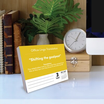 2027 Willow Creek Office Lingo 5.4" x 6.2" Day-to-Day Calendar (63668)