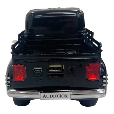 Audiobox Retro Ride Wireless Bluetooth Rechargeable Truck Speaker with FM Radio, Black (TRK-5300BLK)