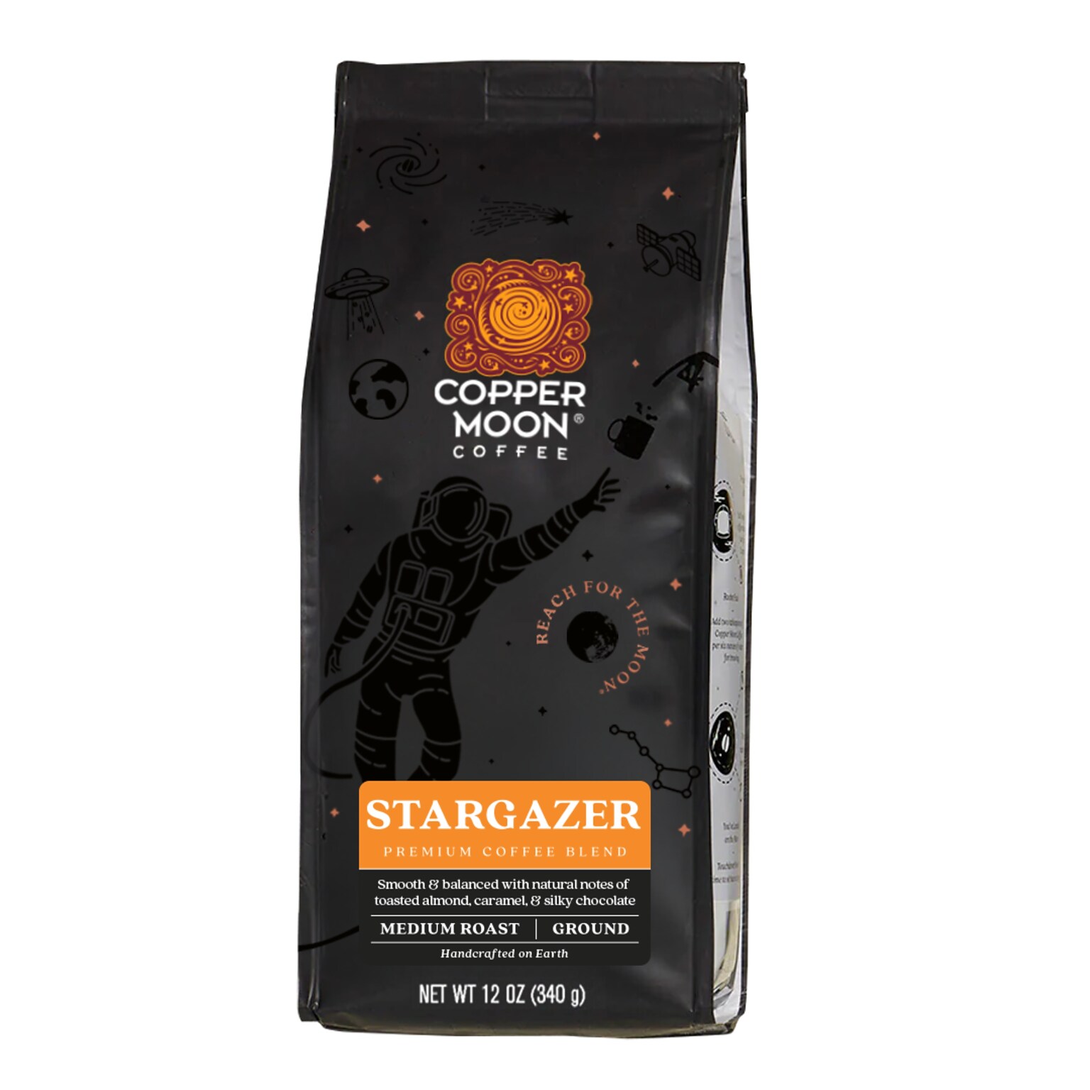 Copper Moon Coffee Stargazer Ground Coffee, Medium Roast, 12 oz. (205337)