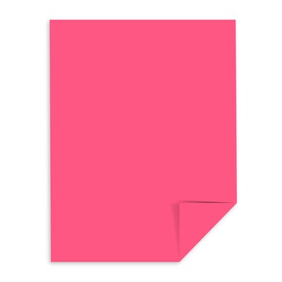 Astrobrights 65 lb. Cardstock Paper, 8.5" x 11", Plasma Pink,  250 Sheets/Ream, 8 Ream (9WAU22129CT)
