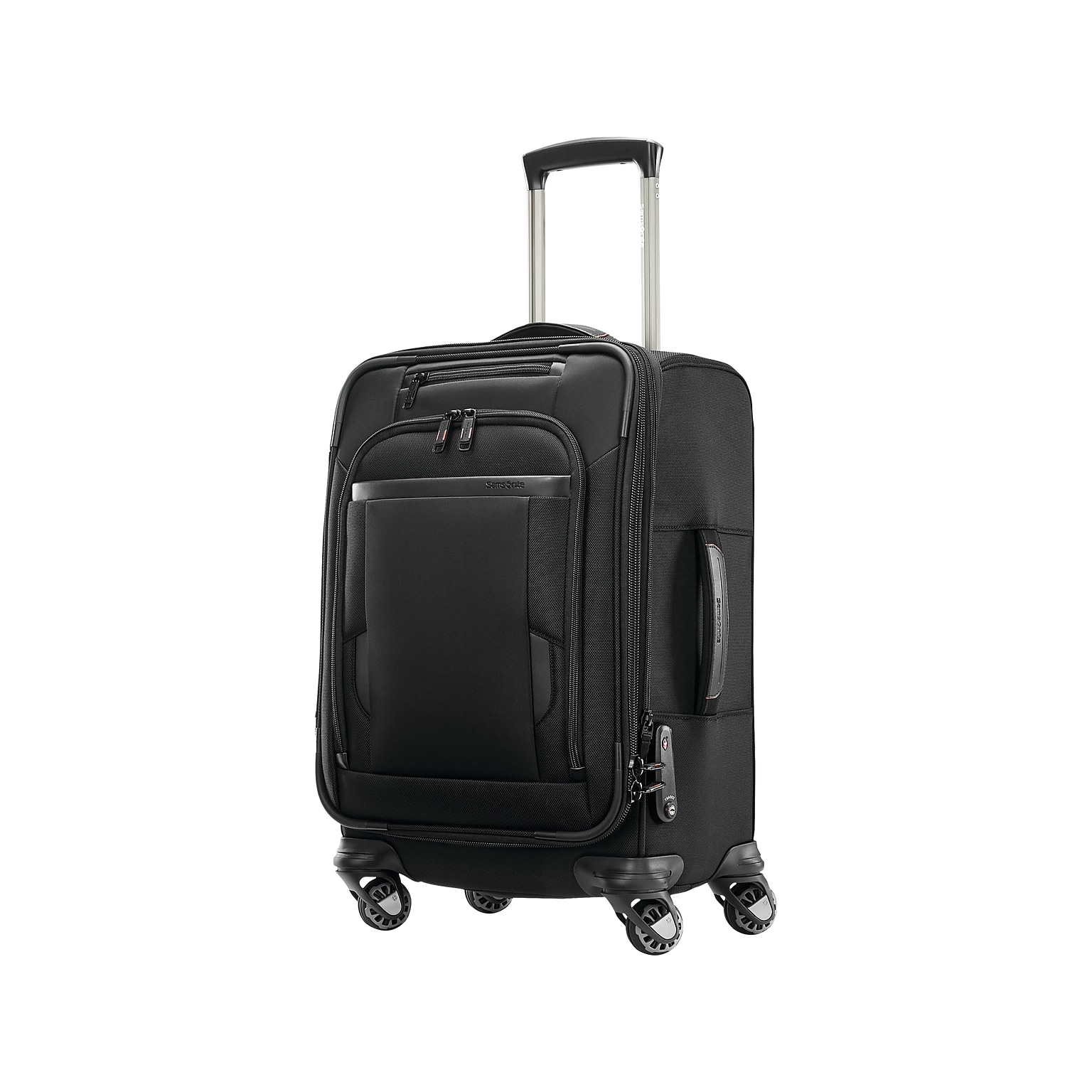 Samsonite 22.4 Carry-On Suitcase, 4-Wheeled Spinner, TSA Checkpoint Friendly, Black (127373-1041)