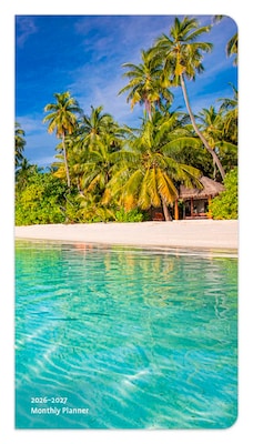 2026-2027 BrownTrout Tropical Islands 3.5 x 6.5 Monthly Planner (9798330705993)