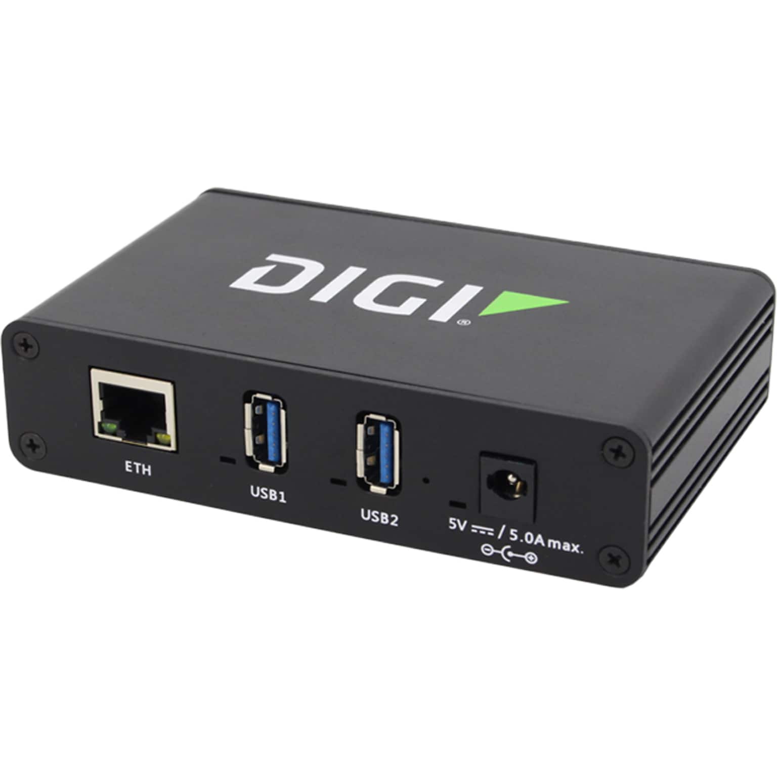 Digi AnywhereUSB Plus 2-Port USB 3.1 Hub, Black (AW02-G300)