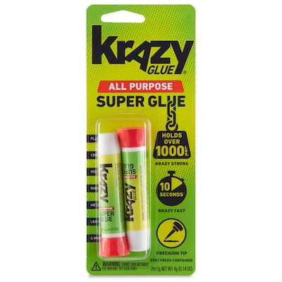 Krazy Glue All Purpose Super Glue, 0.07 oz., White (KG517)