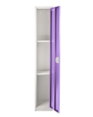 AdirOffice 72"H Single Tier Purple Storage Locker (ADI629-201-PUR-DL)