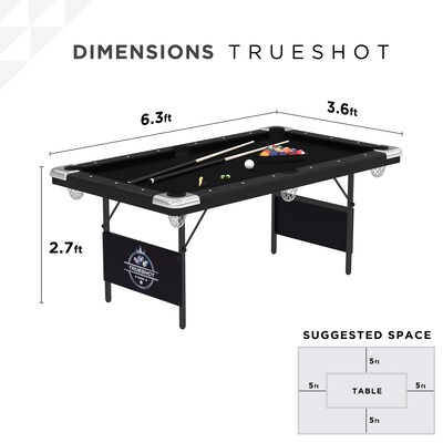 Fat Cat Trueshot 6' Folding Billiard Table (64-6035)