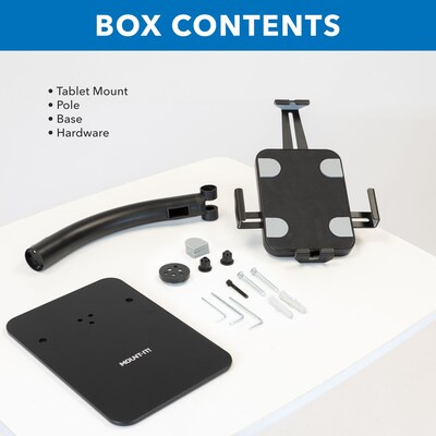 Mount-It! Adjustable Anti-Theft Tablet Countertop Kiosk Stand for 7.9"–11" Tablets, Black (MI-3871B)
