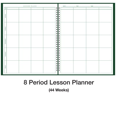 Ward Undated Combination Class Record and Lesson Plan Book, 8.5" x 11", 25/Pack (WRD-910-18-CP)