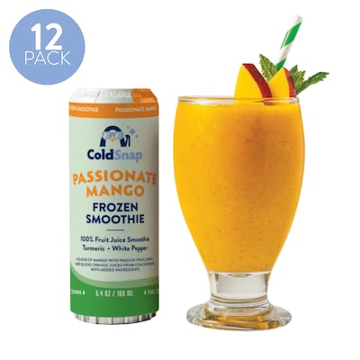 ColdSnap Passionate Mango Smoothie Mix, Single Serve Pods, 12 Pods/Pack, COLDSNAP MACHINE REQUIRED (600044)