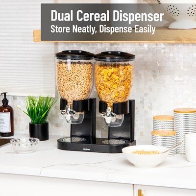 Mind Reader Food Storage Dispenser, Black (CEREALD2-BLK)