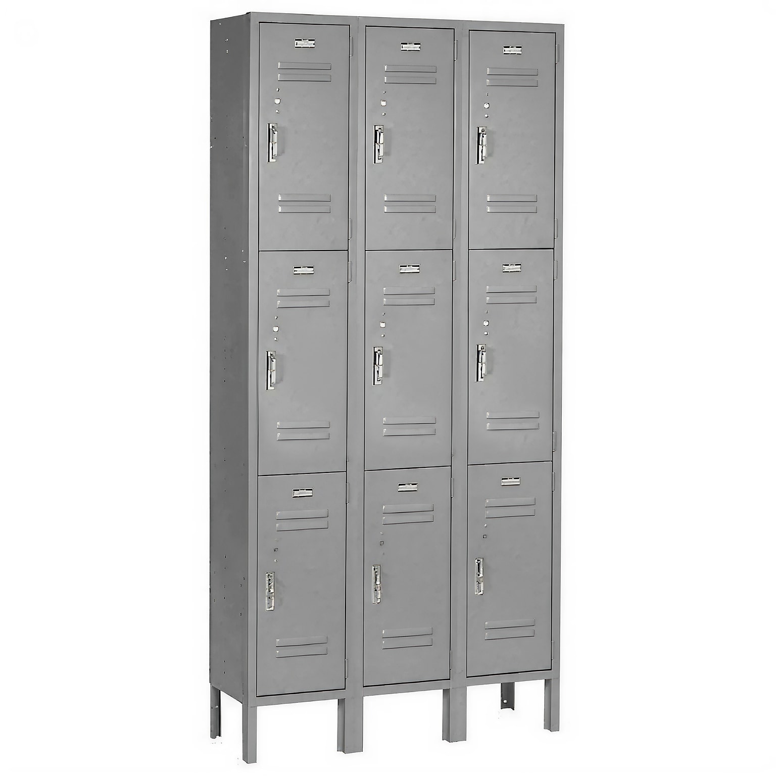 Global Industrial Paramount 78H 3-Tier 3-Column Locker, Gray (238234GY)