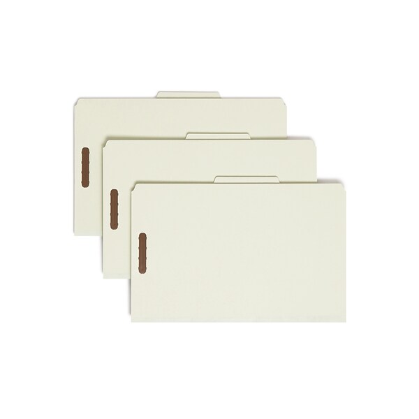 Smead 100 Recycled Heavy Duty Pressboard Classification Folder, 2