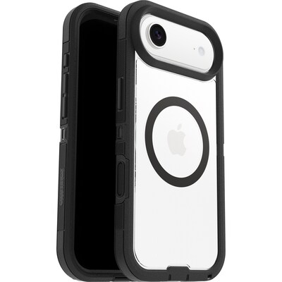 OtterBox Defender XT Series MagSafe Phone Case for iPhone Air, Shock Absorbing, Black/Clear (77-98500)