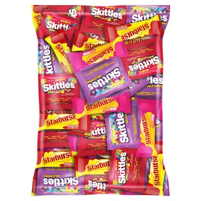 Skittles & Starburst Fun-Size Variety Pack, 104.4 oz. (220-00768)