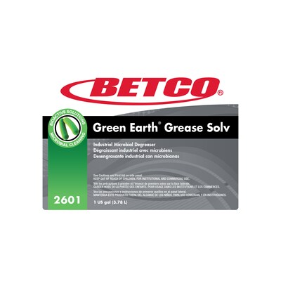 Betco Probiotic Grease Solv Industrial Microbial Degreaser, Orange Scent, 1 gal Bottle, 4/Carton (BET26010400)