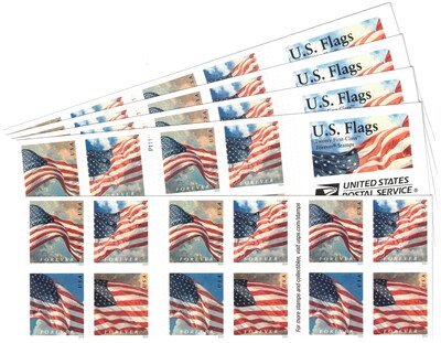 USPS U.S. Flag Forever 100 Postage Stamps (FOREVERFLAG5BK)