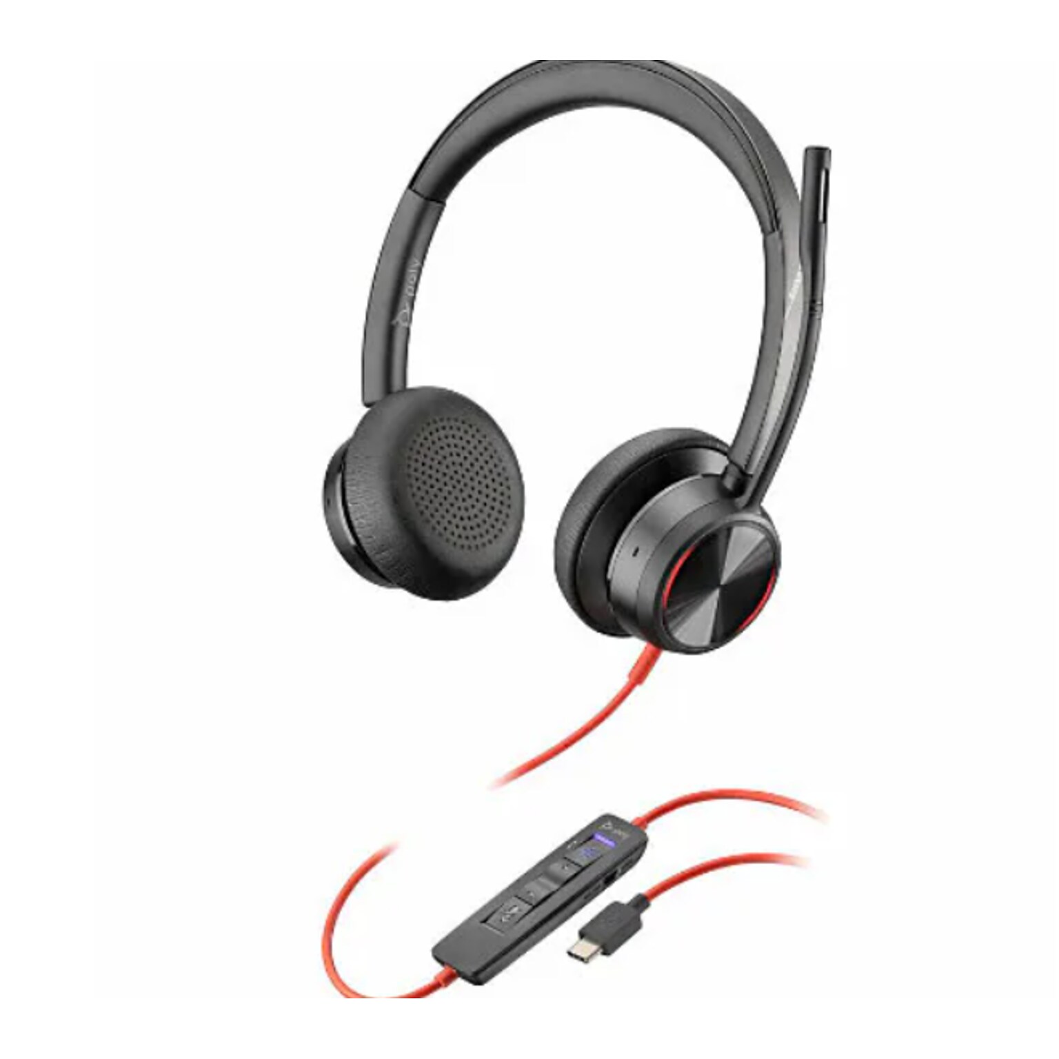 Poly Blackwire Noise Cancelling Headset, USB-C, MS Certified (7E2K8AA#ABA)
