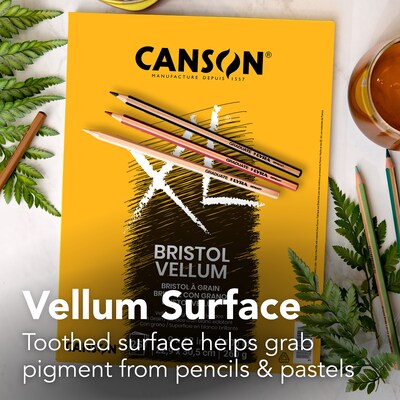 Canson XL Series 14" x 17" Vellum Sketch Pad, 25 Sheets/Pad (MCXC400061851)
