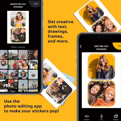 Kodak Zink Premium Pre-Cut Sticker Photo Paper, 2" x 3", 30 Sheets/Pack (RODZ2X330C)